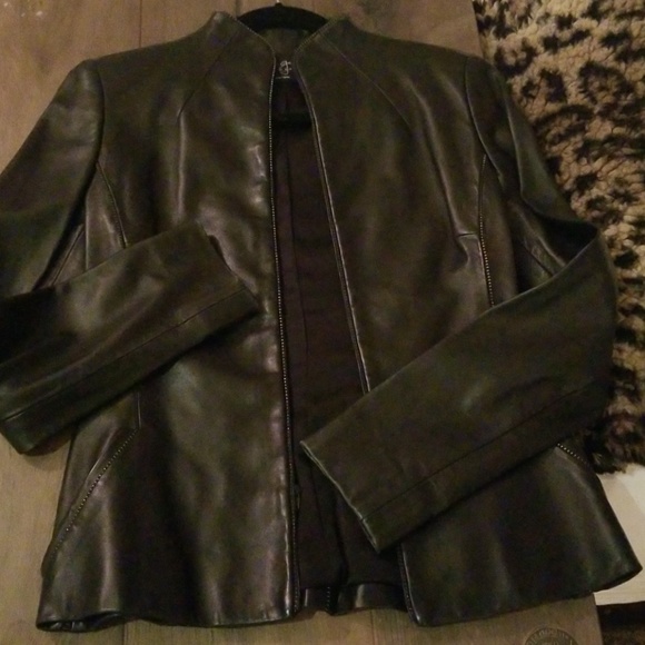 Jackets & Blazers - Eric Gaskins Couture Lamb Leather Jacket